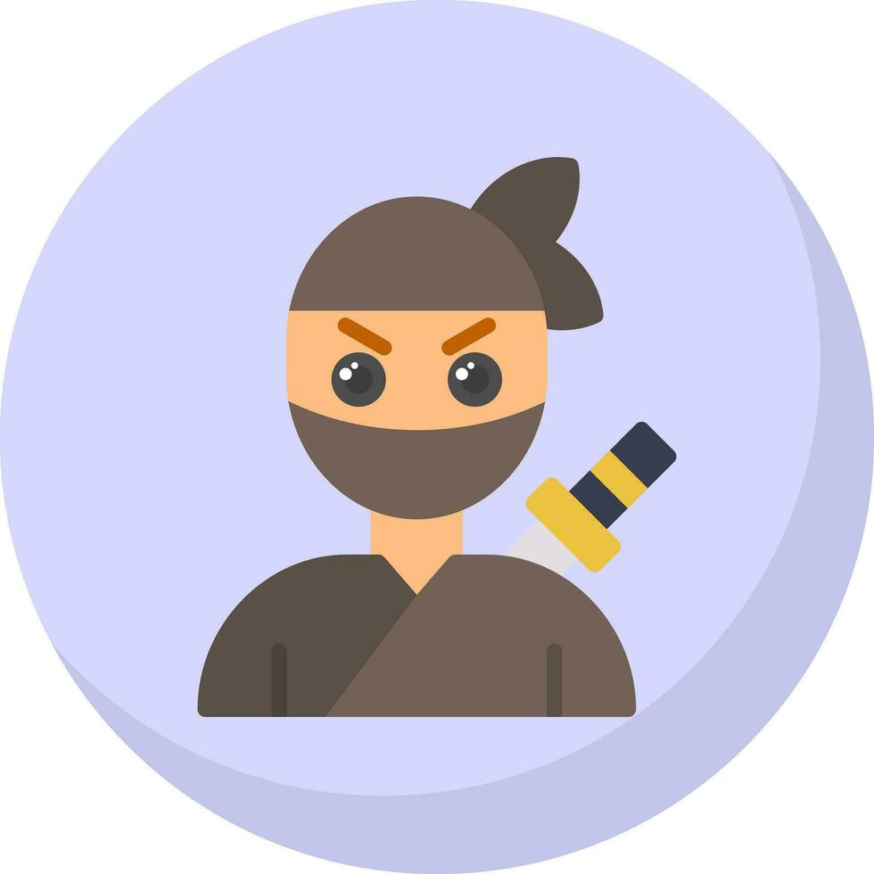 Ninja Vector Icon Design