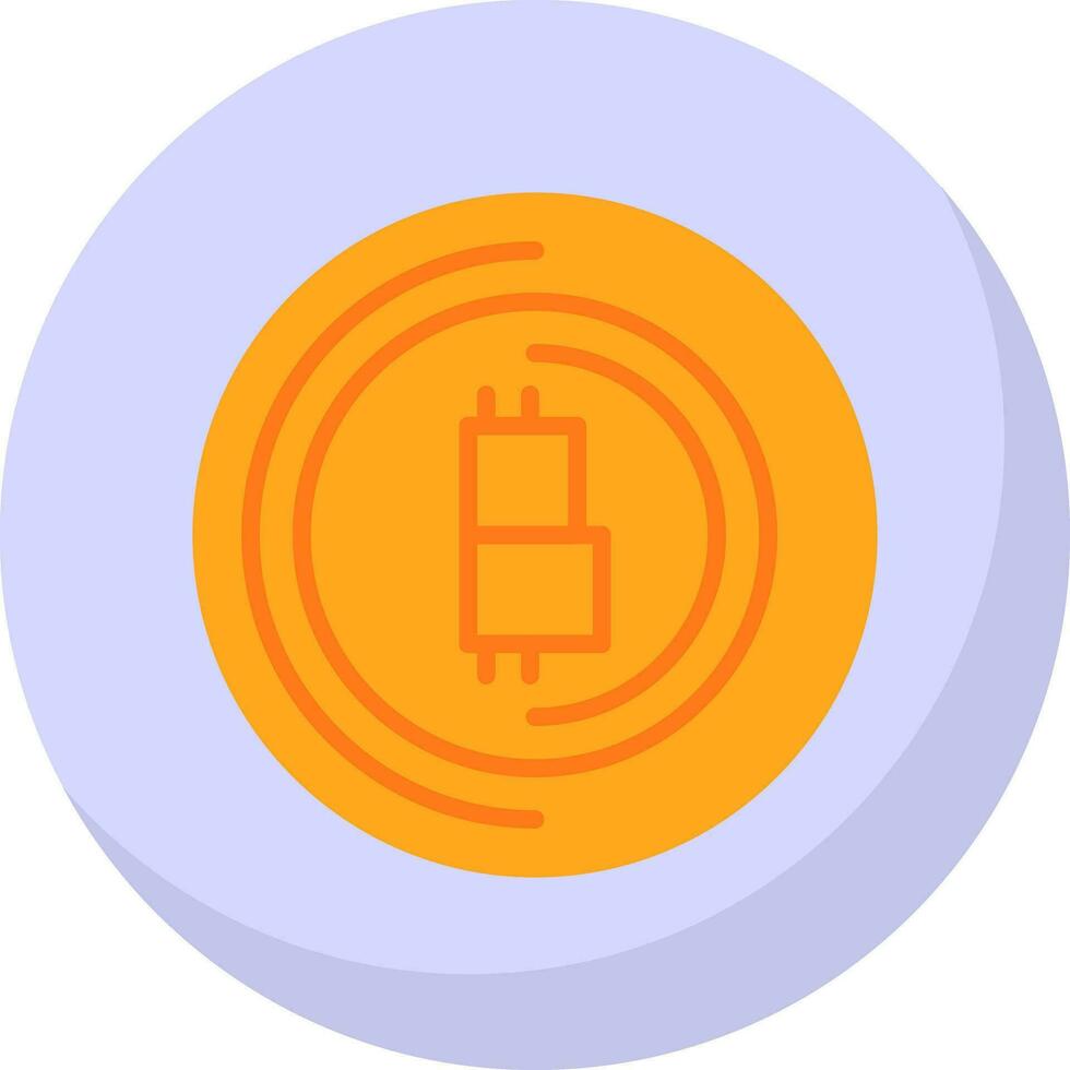diseño de icono de vector de bitcoin
