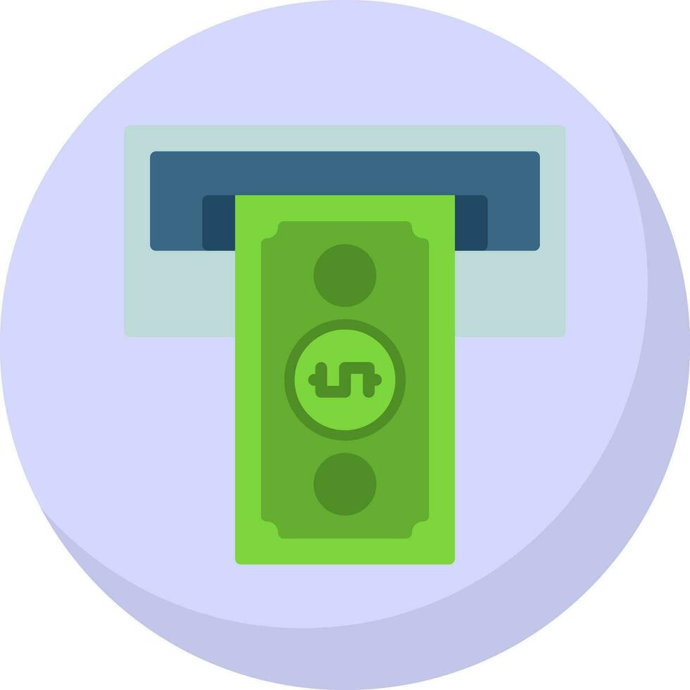 Cash withdrawal Vector Icon Design