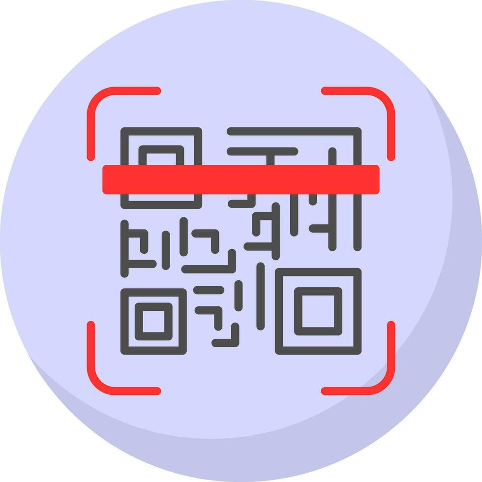Qr code scan Vector Icon Design