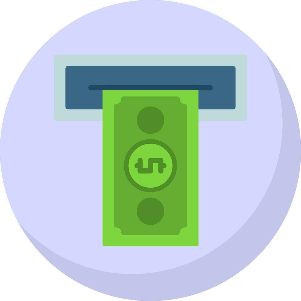 Cash withdrawal Vector Icon Design