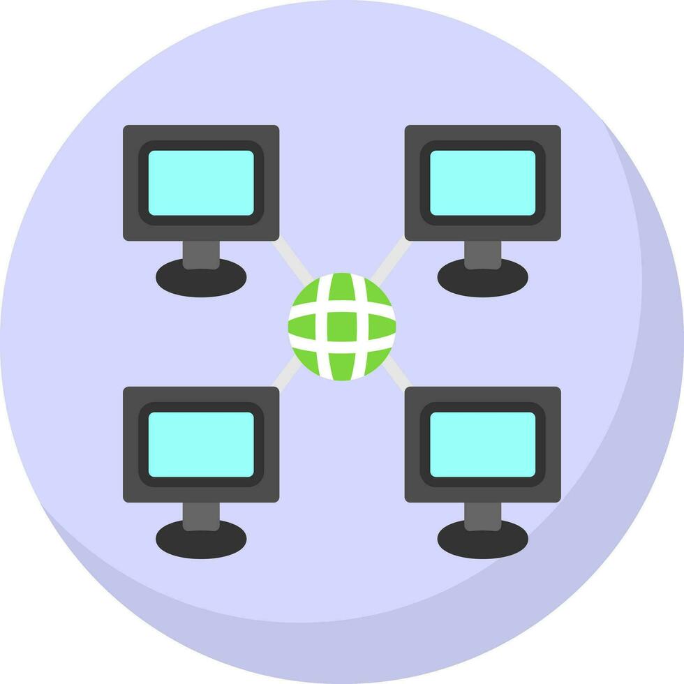 Local network Vector Icon Design