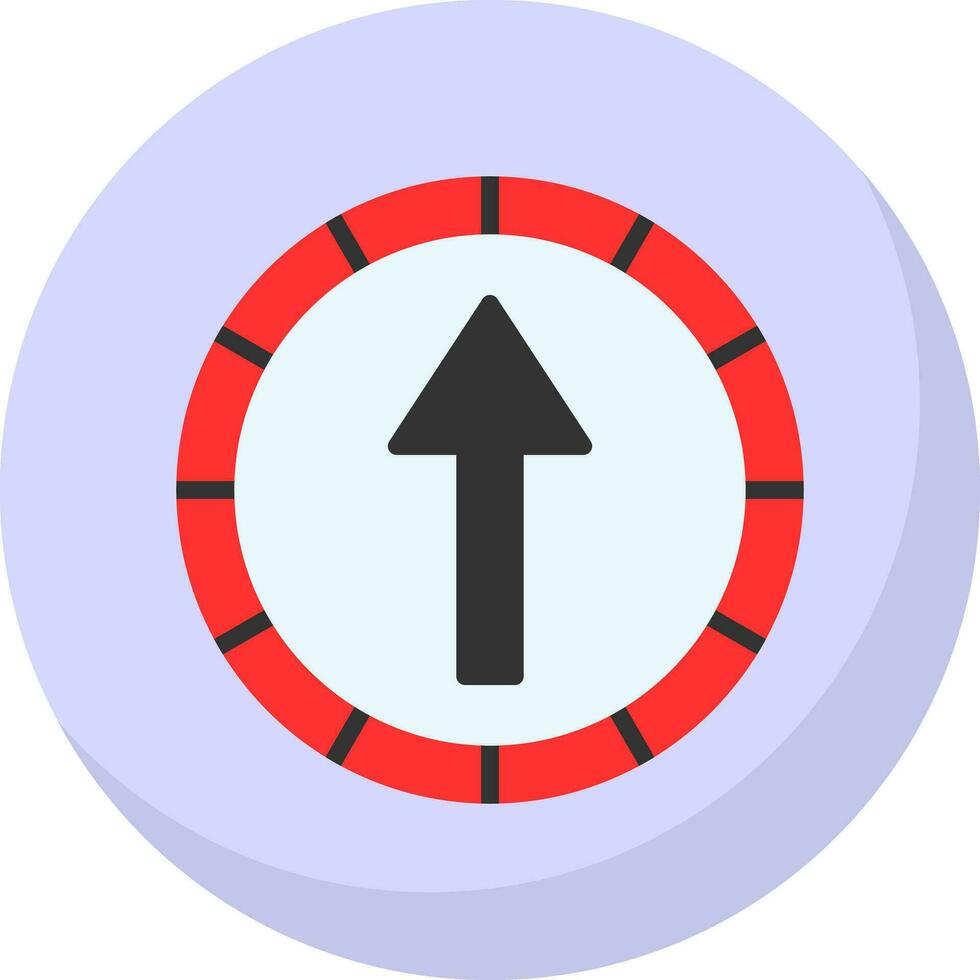 Ahead Only Vector Icon Design