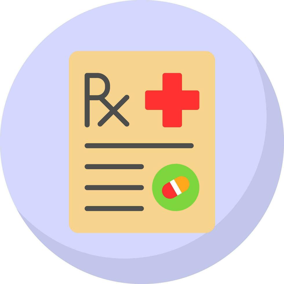 Prescription Vector Icon Design