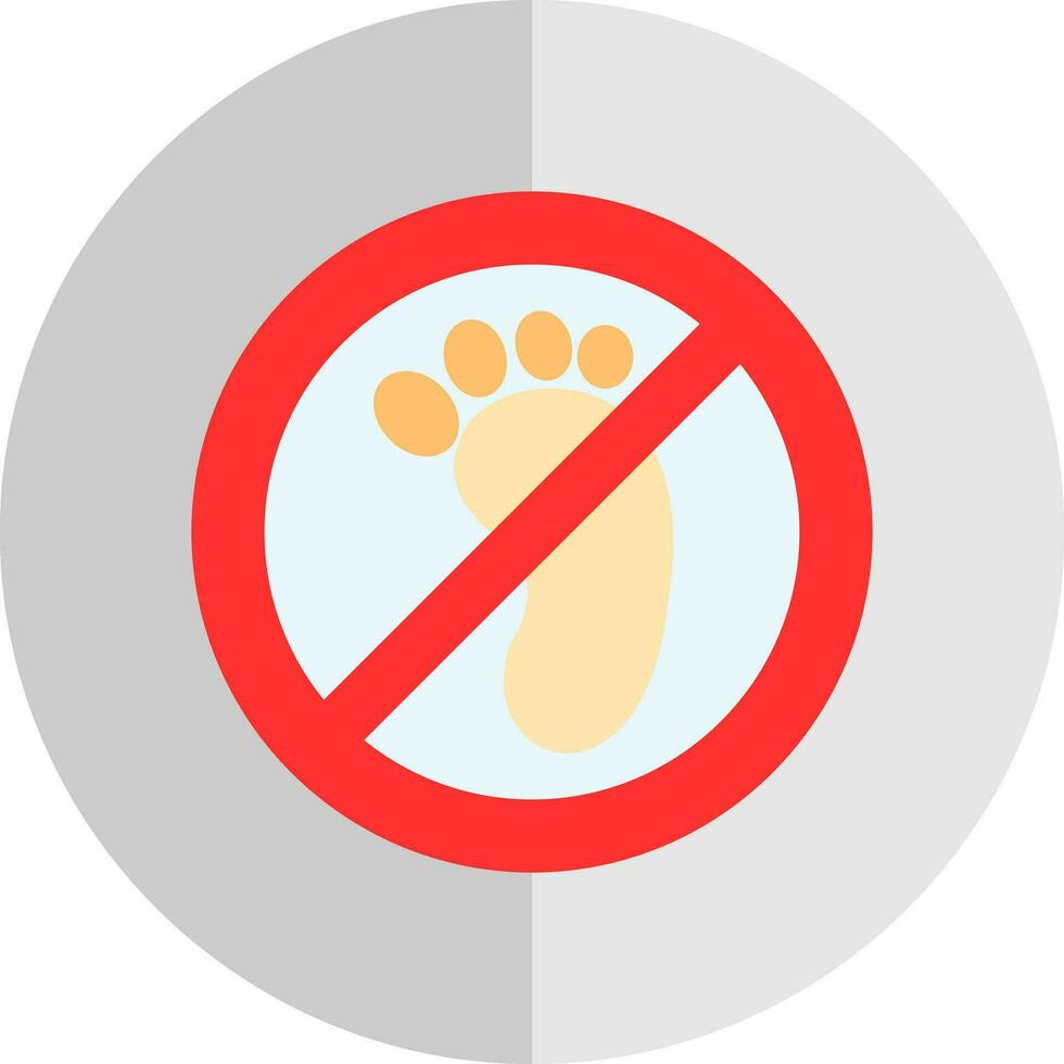 No Entry Vector Icon Design