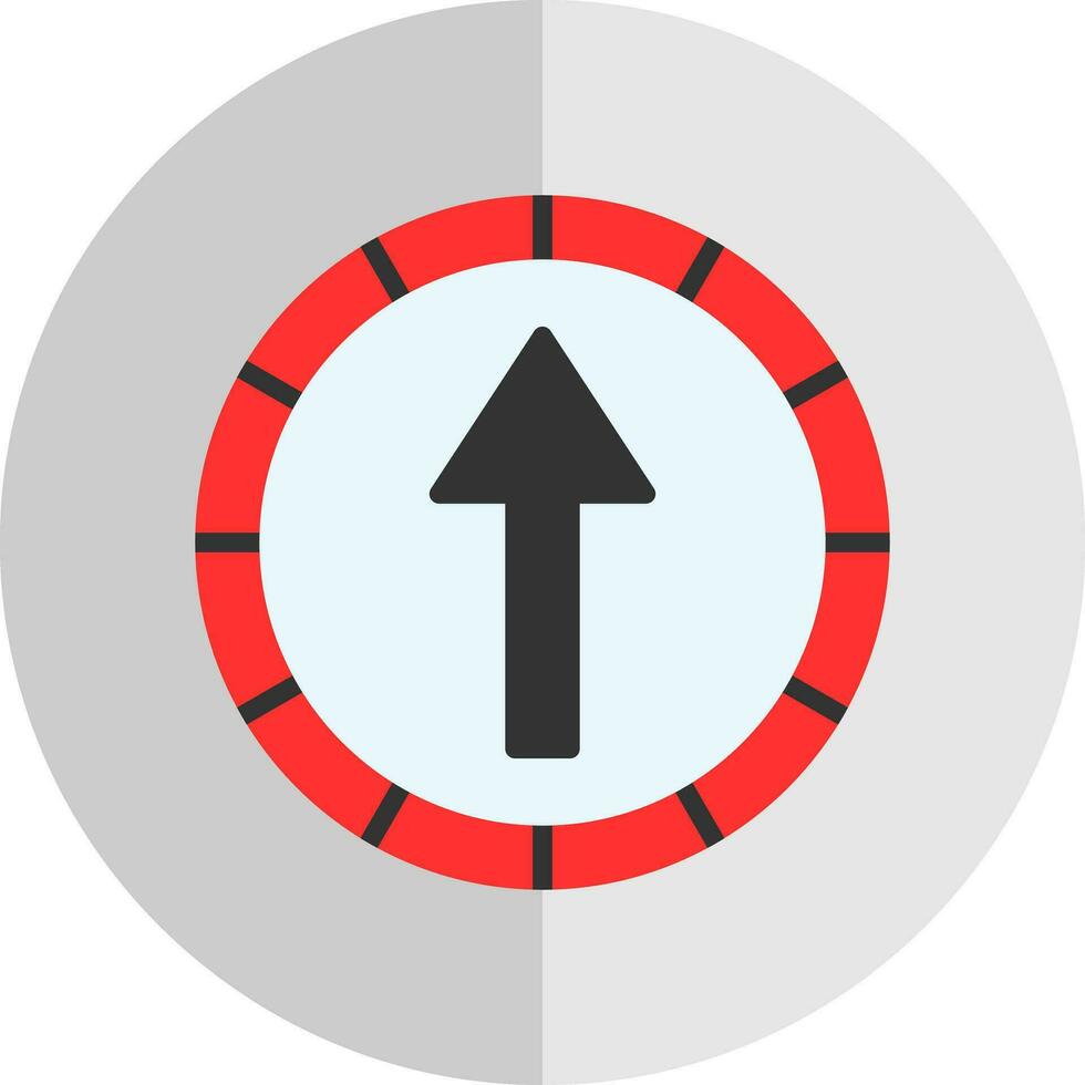 Ahead Only Vector Icon Design