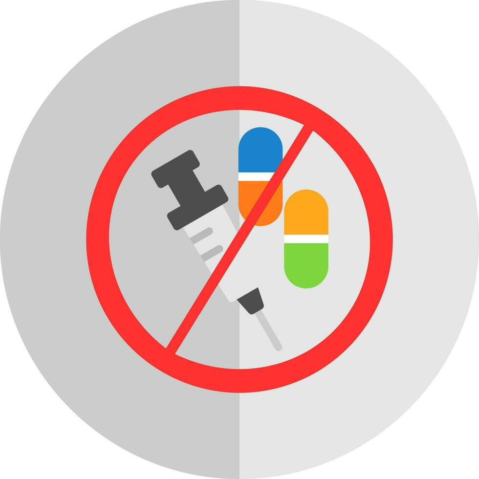 No drogas vector icono diseño