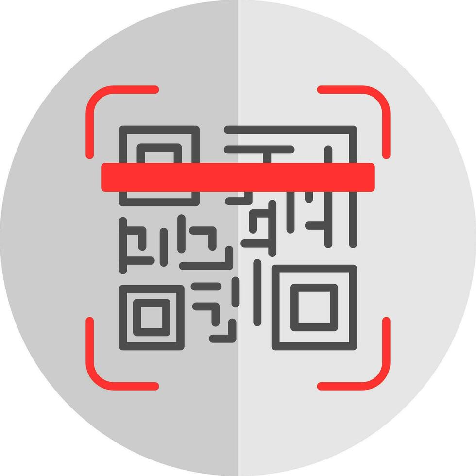 Qr code scan Vector Icon Design