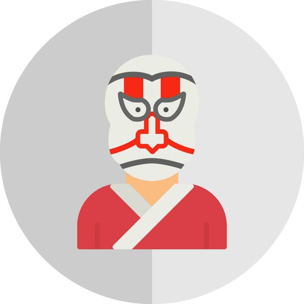 Kabuki Vector Icon Design