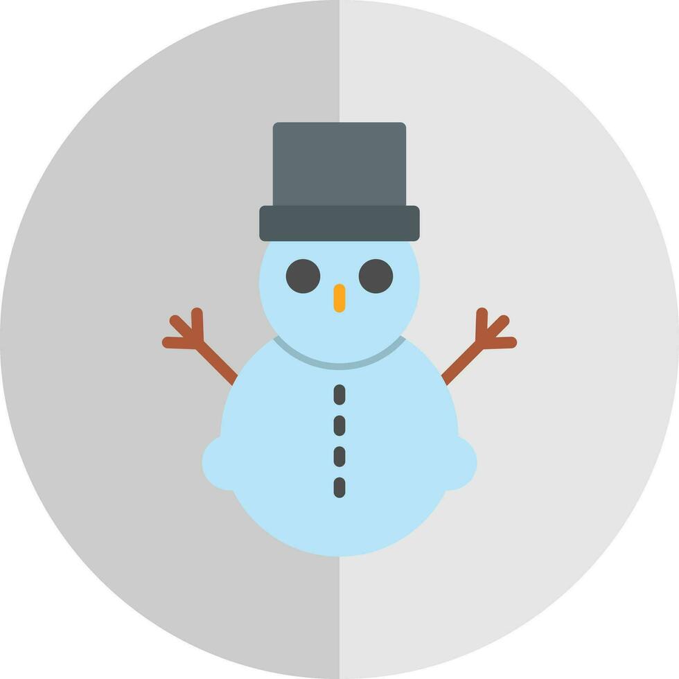 Snowman Vector Icon Design