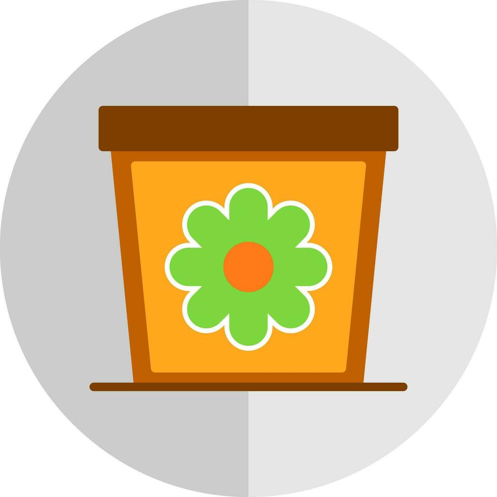 Plant Pot Vector Icon Design