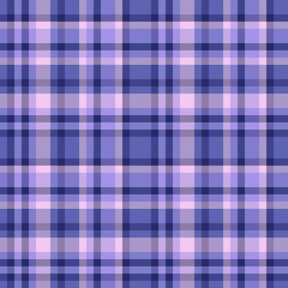 Textile texture pattern of seamless plaid vector with a check fabric background tartan.