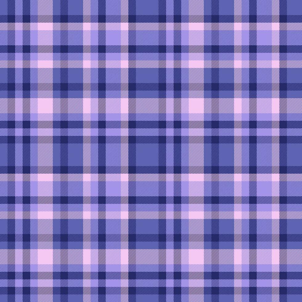 Textile texture pattern of seamless plaid vector with a check fabric background tartan.