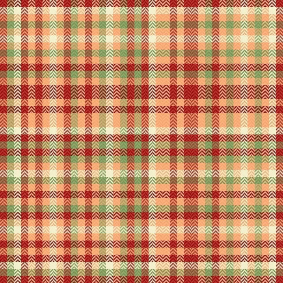 Textile background texture of seamless tartan plaid with a check fabric vector pattern.