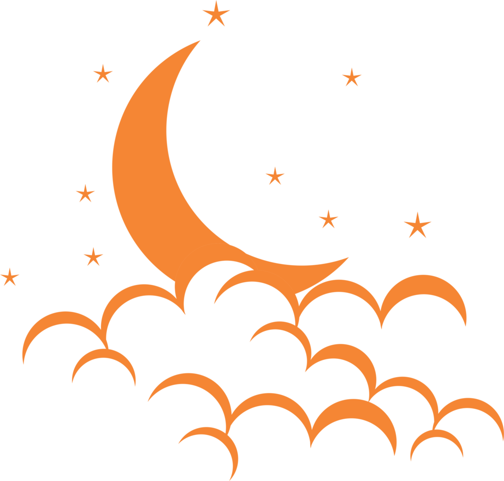 Moon concept transparency png