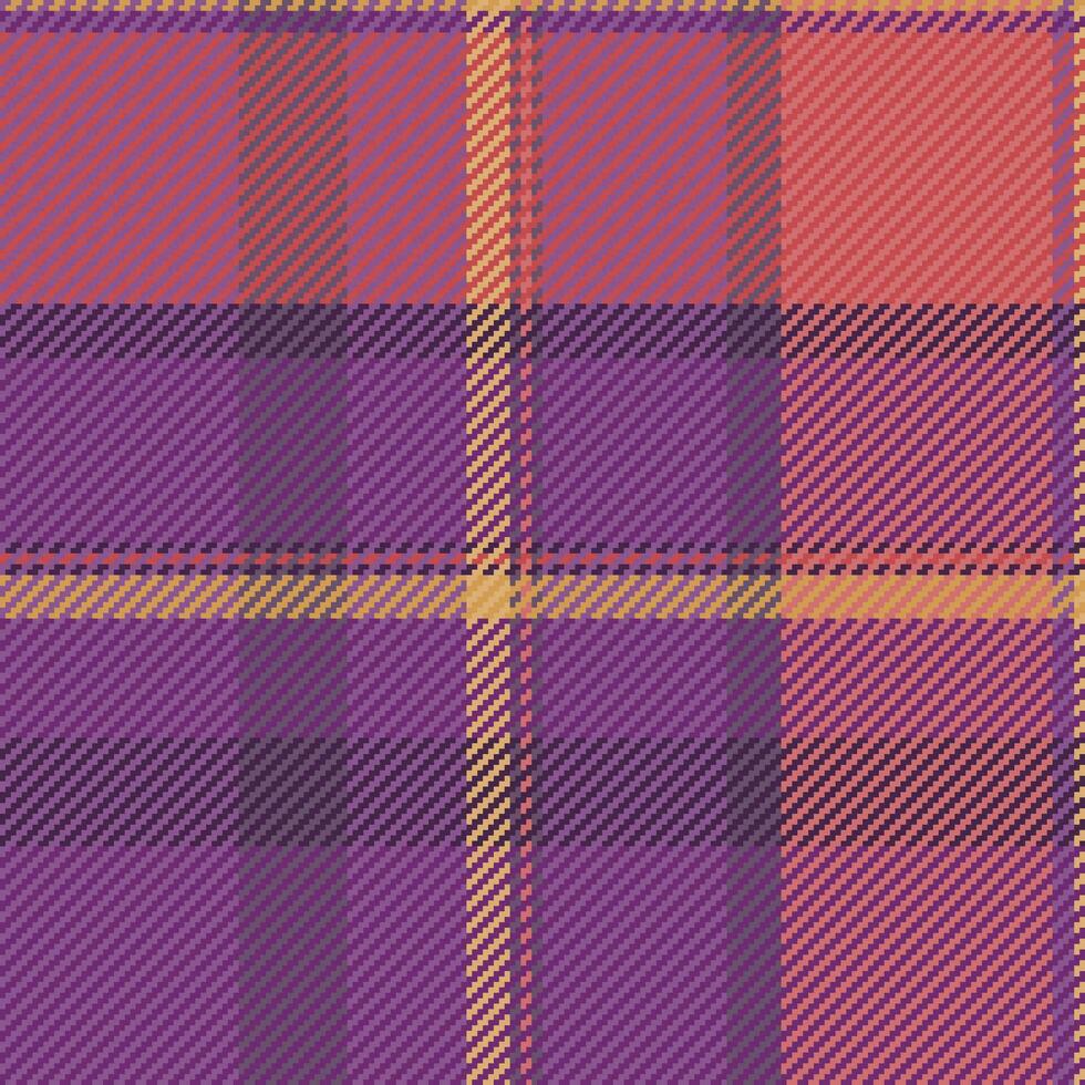 Fabric check vector of plaid pattern background with a tartan textile seamless texture.