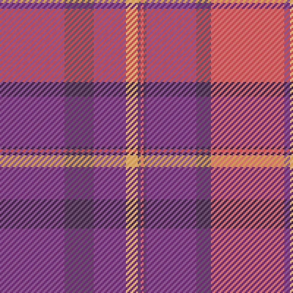 Fabric check vector of plaid pattern background with a tartan textile seamless texture.