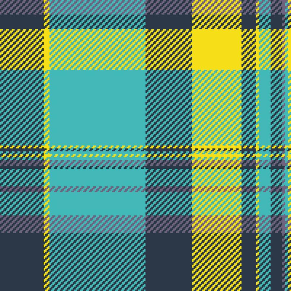 Seamless plaid fabric of texture vector background with a pattern check textile tartan.