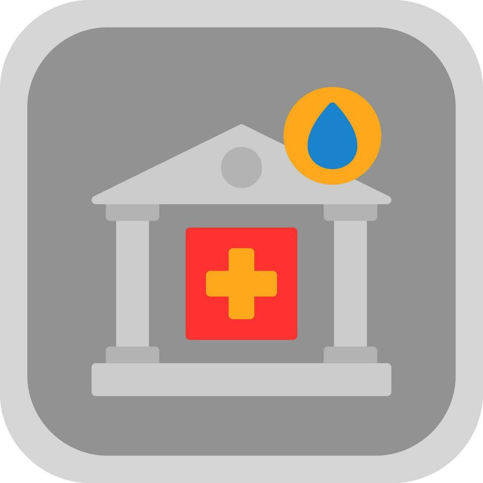 Blood Bank Vector Icon Design