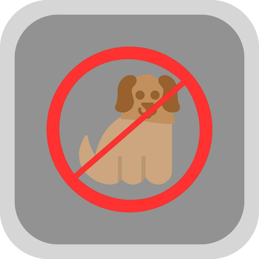 No mascotas permitido vector icono diseño