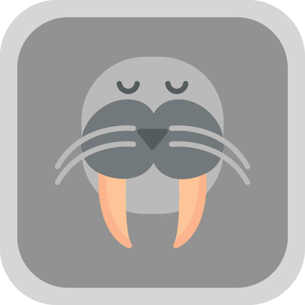 Walrus Vector Icon Design