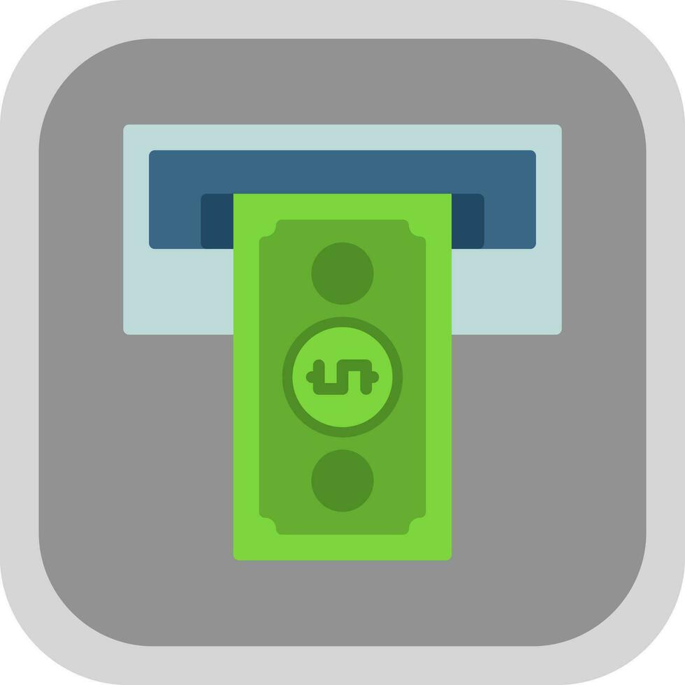 Cash withdrawal Vector Icon Design