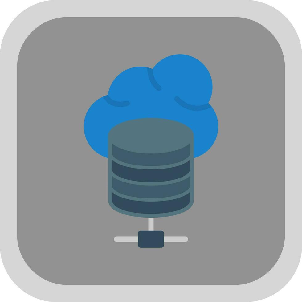 Cloud database Vector Icon Design