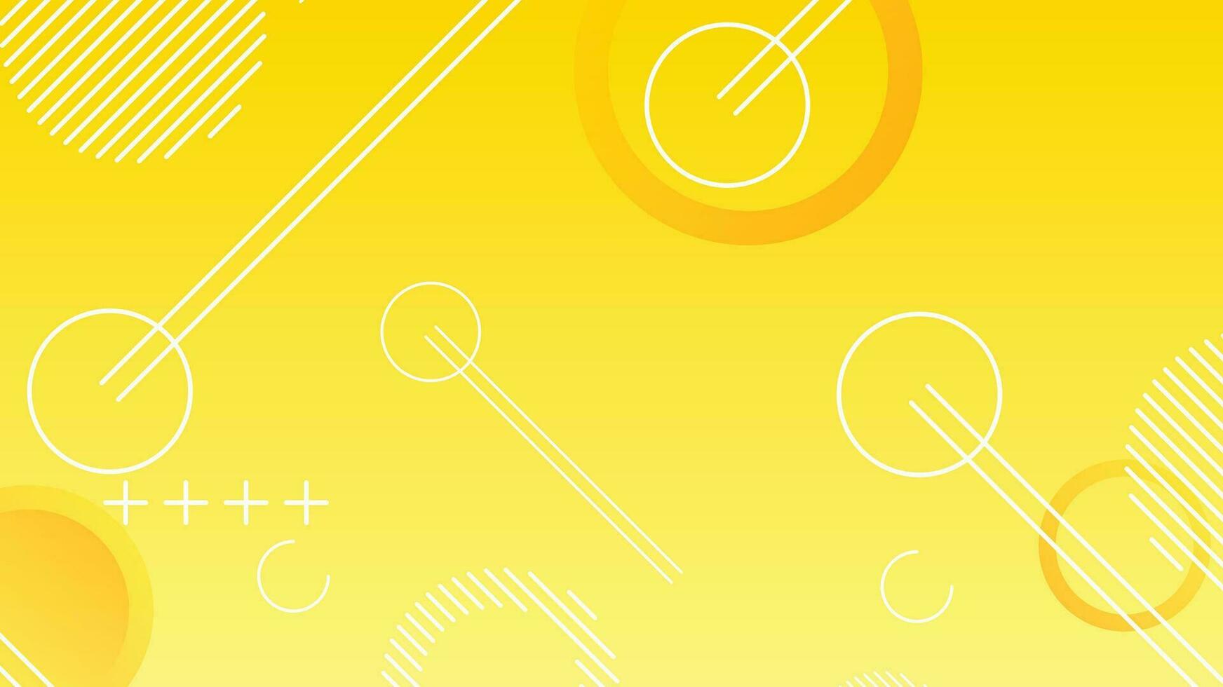 Yellow dynamic abstract composition gradient background vector