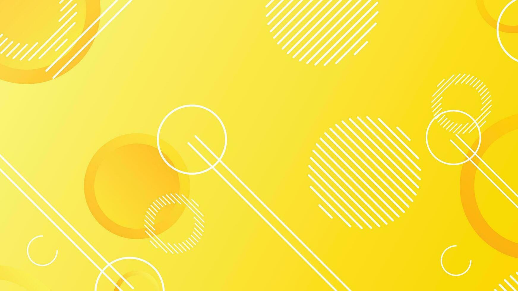 Yellow dynamic abstract composition gradient background vector