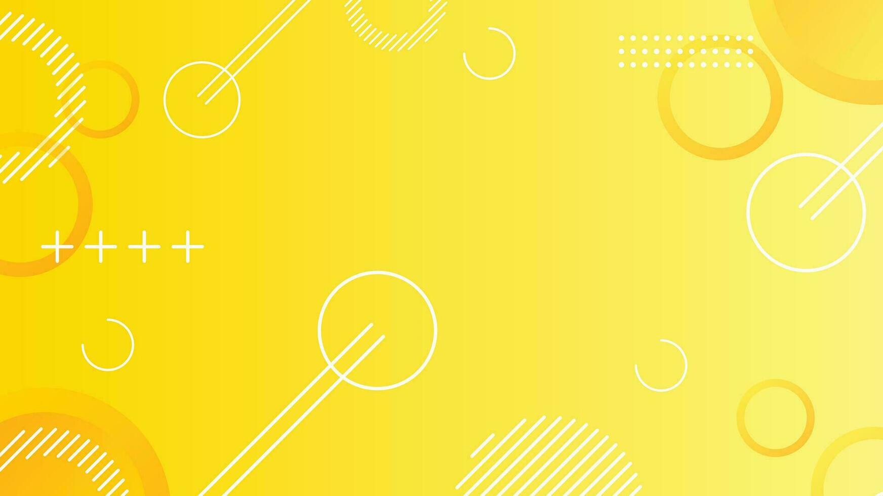 Yellow dynamic abstract composition gradient background vector