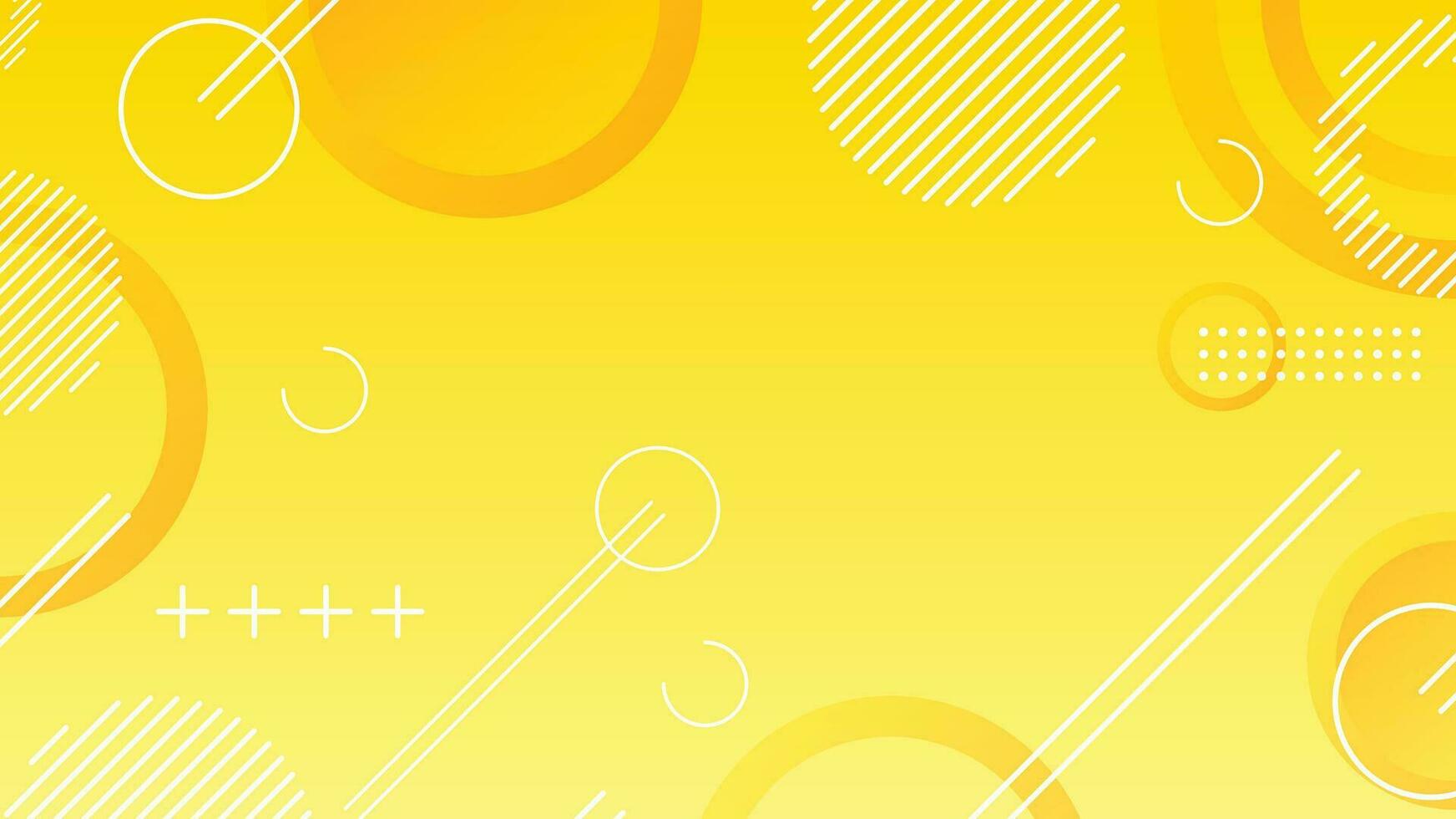 Yellow dynamic abstract composition gradient background vector