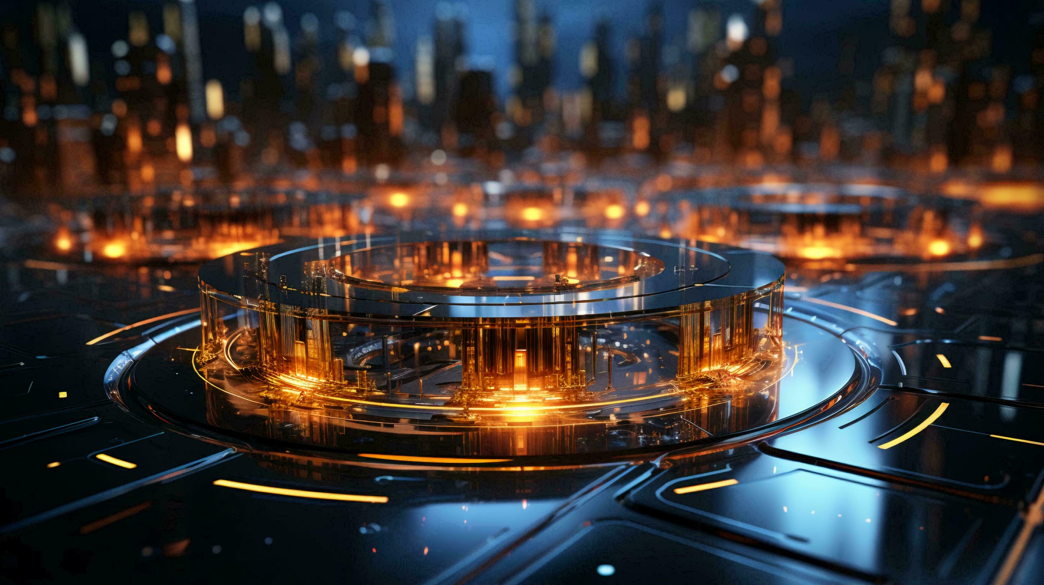 Futuristic computer microchips and microchips with processors and