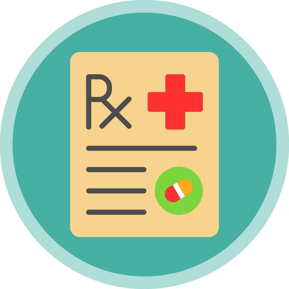 Prescription Vector Icon Design