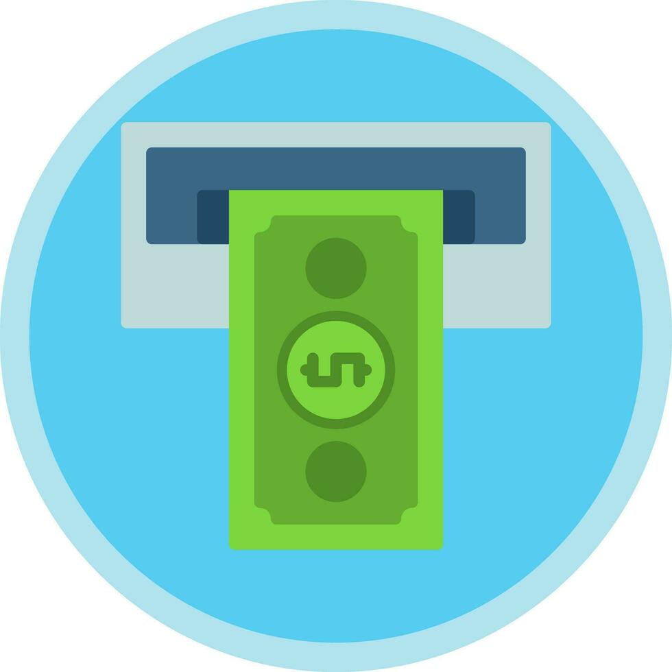 Cash withdrawal Vector Icon Design
