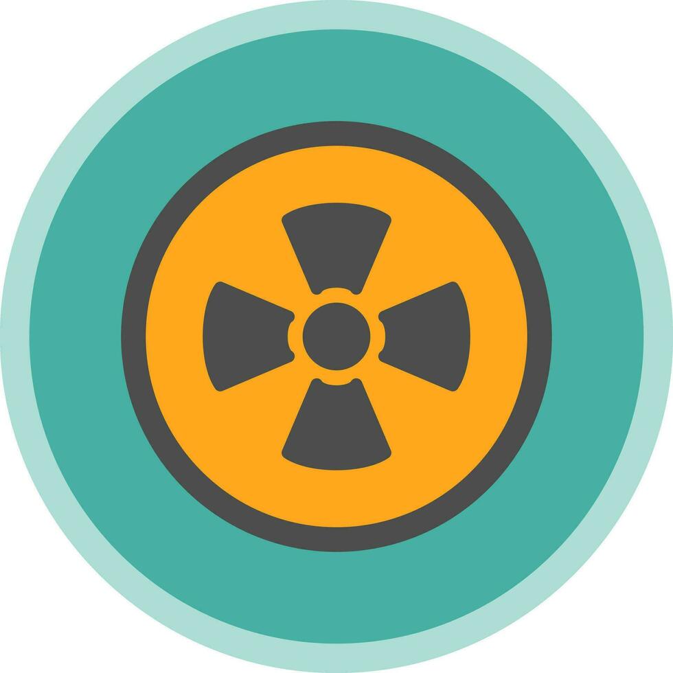 diseño de icono de vector radiactivo