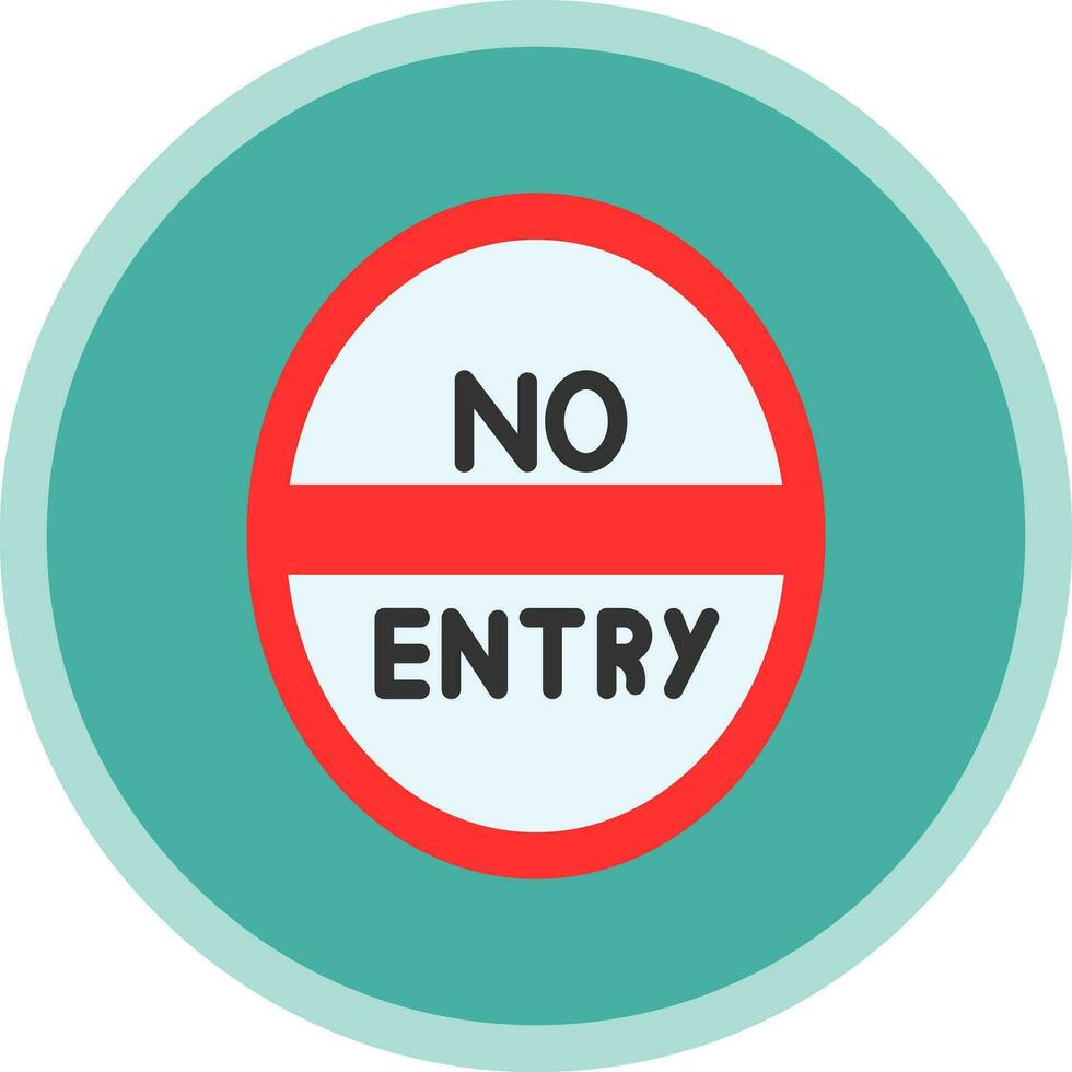 No Entry Vector Icon Design