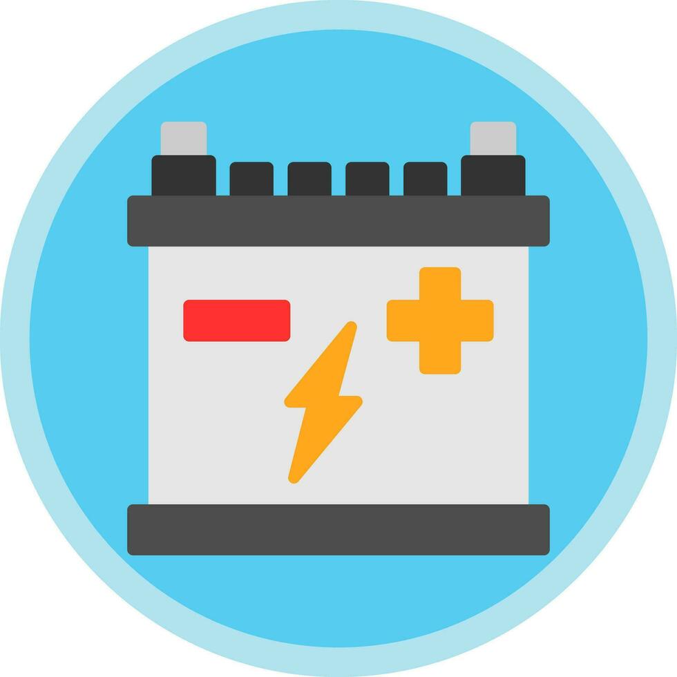 Car battery Vector Icon Design