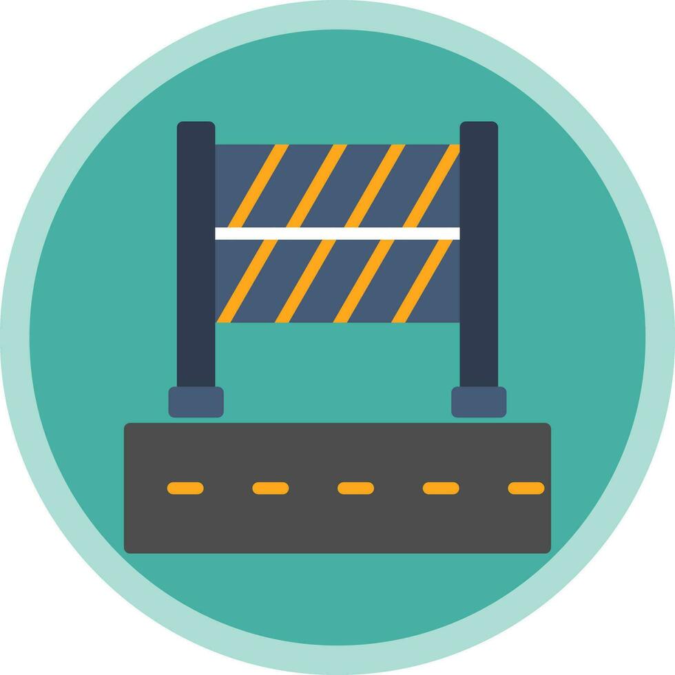 Road Block Vector Icon Design