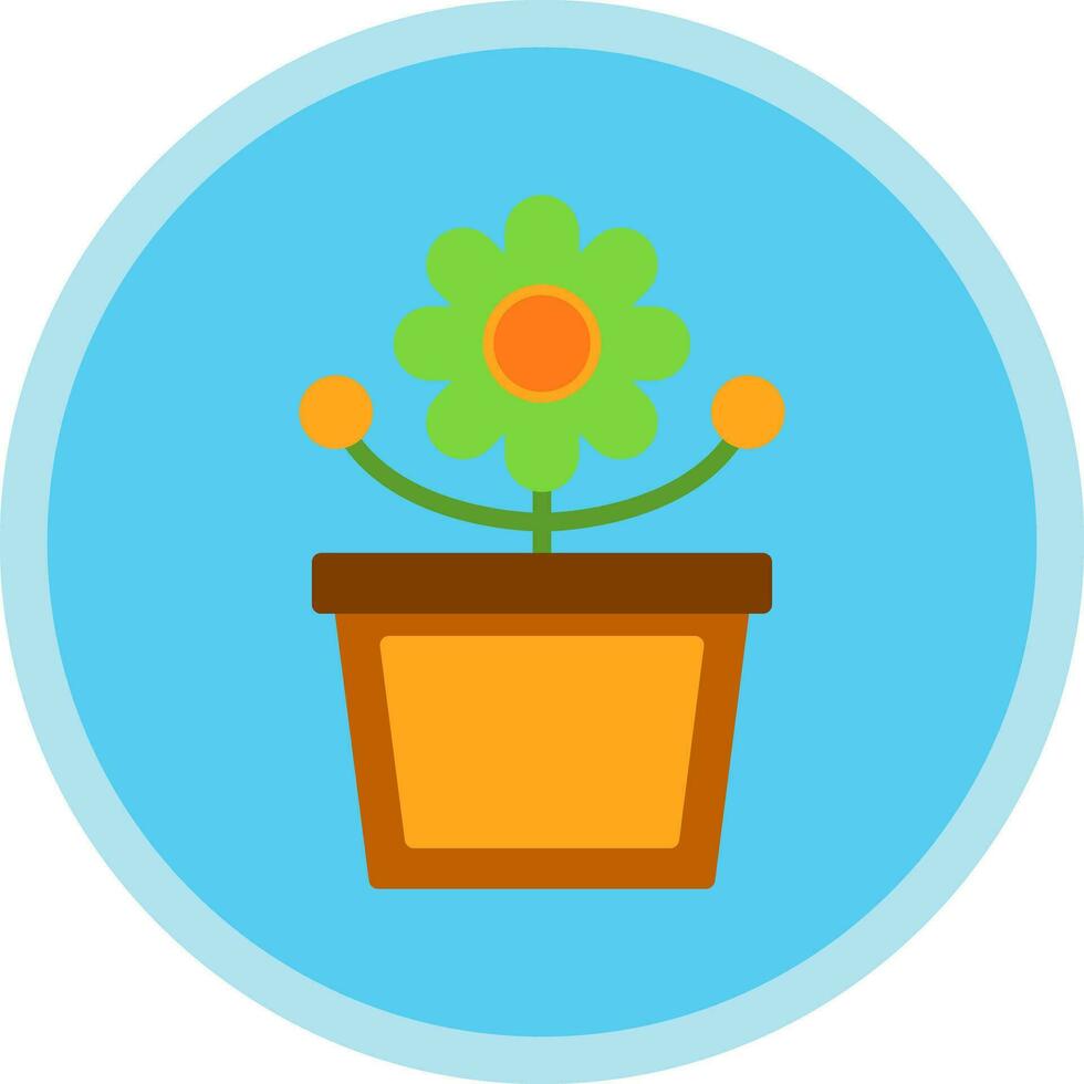 diseño de icono de vector de maceta de flores