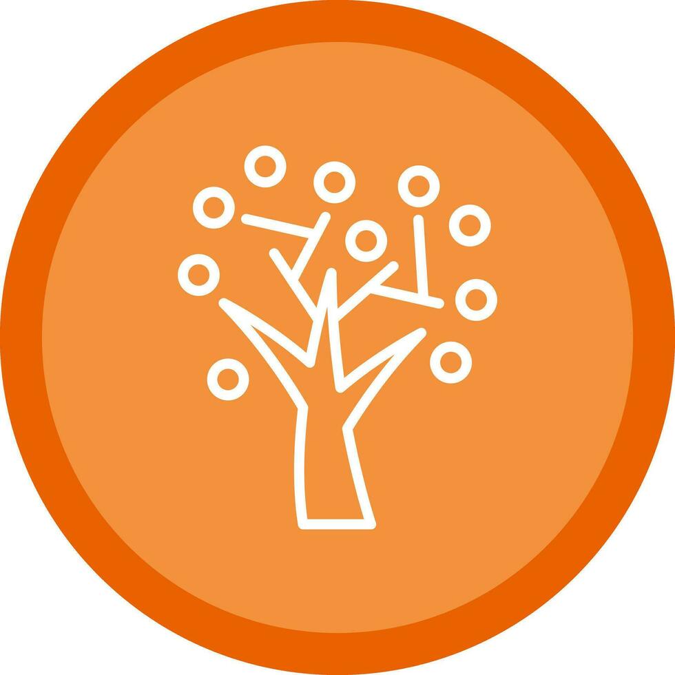 otoño árbol vector icono diseño