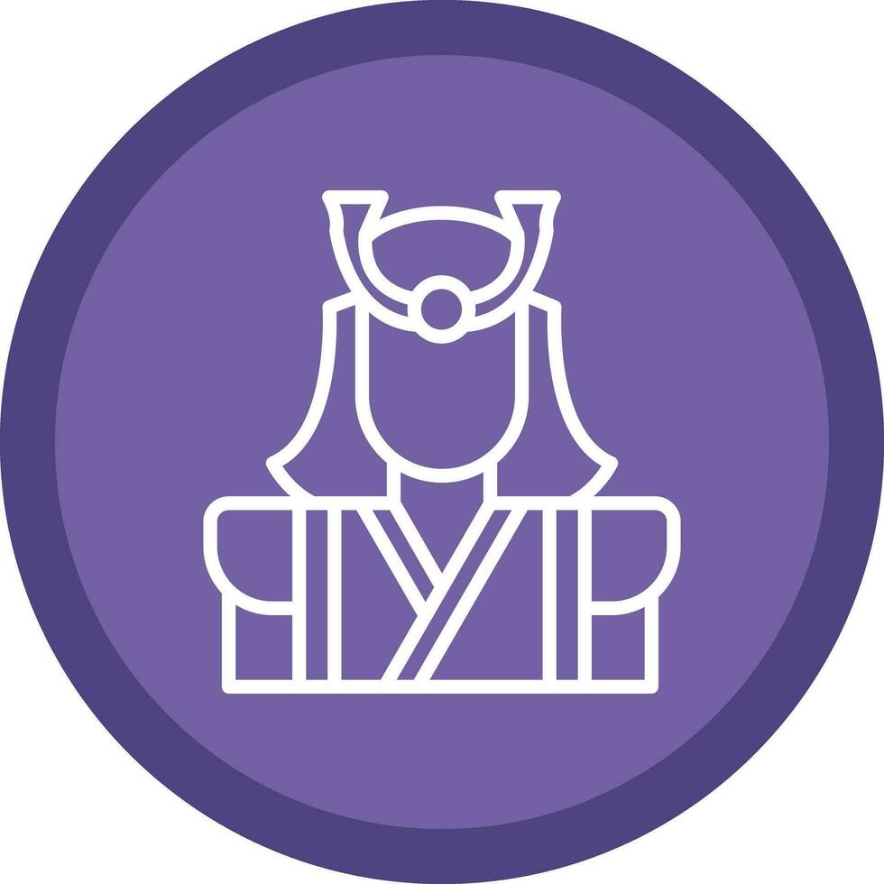 samurai vector icono diseño