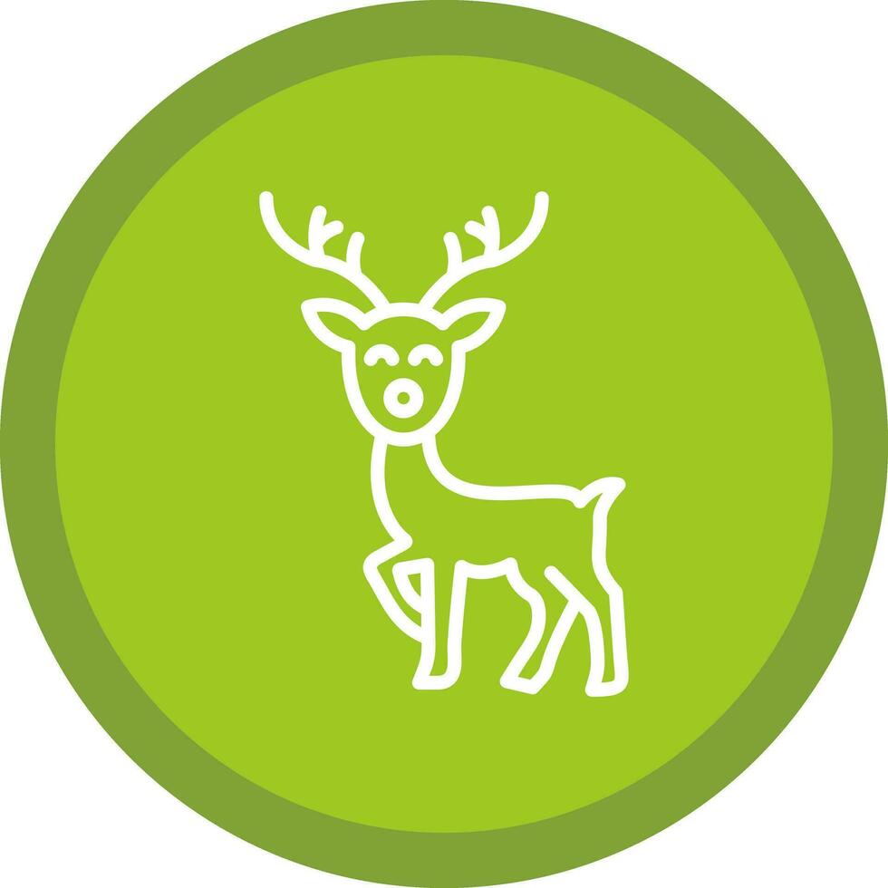 Reindeer Vector Icon Design