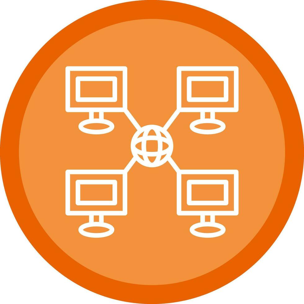 Local network Vector Icon Design