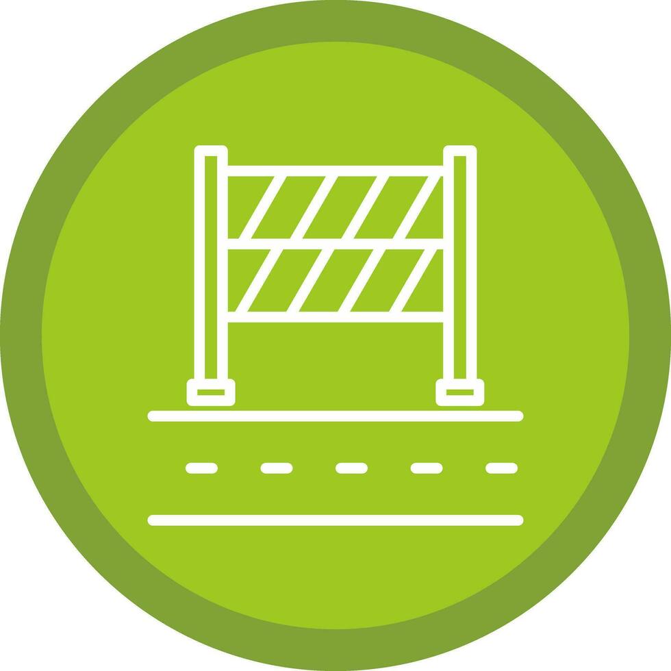 Road Block Vector Icon Design