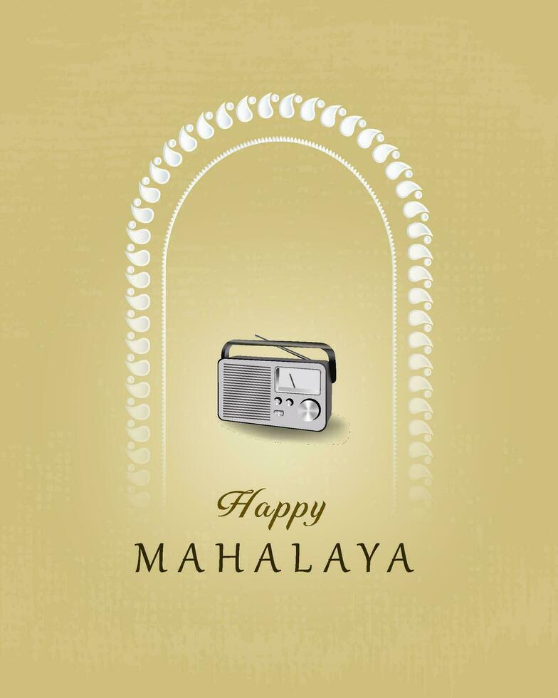 Vector happy durga puja . social media post . Hindu festival, durga puja, mahalaya post, Durga Face.  Durga Puja Frame. Happy Mahalaya Social Media Post, Durga Puja, is Biggest Festival, in West