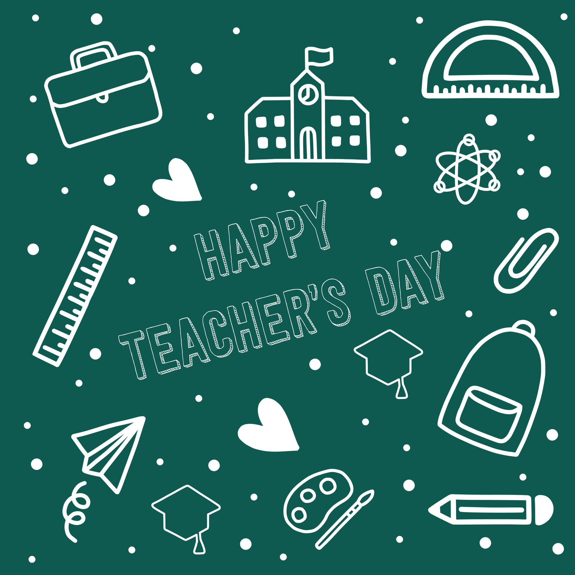 Teachers day simple card deals