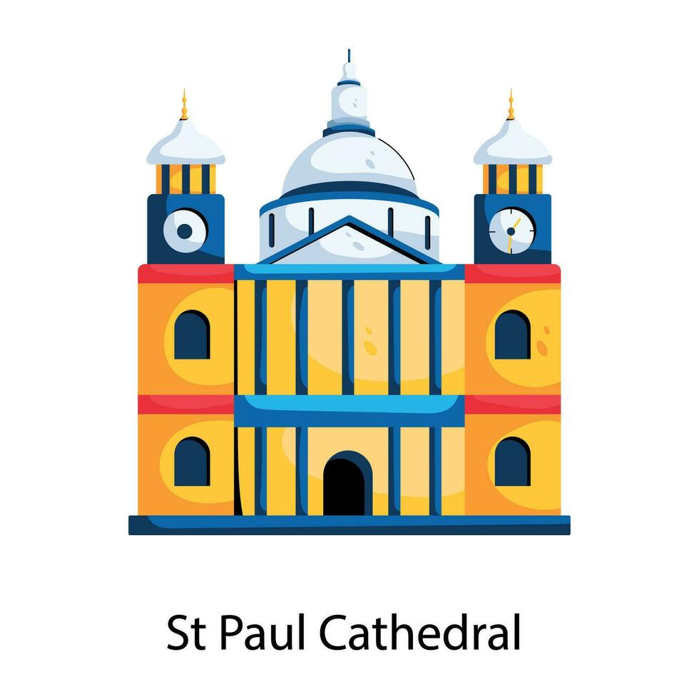 St Paul Cathedral vector