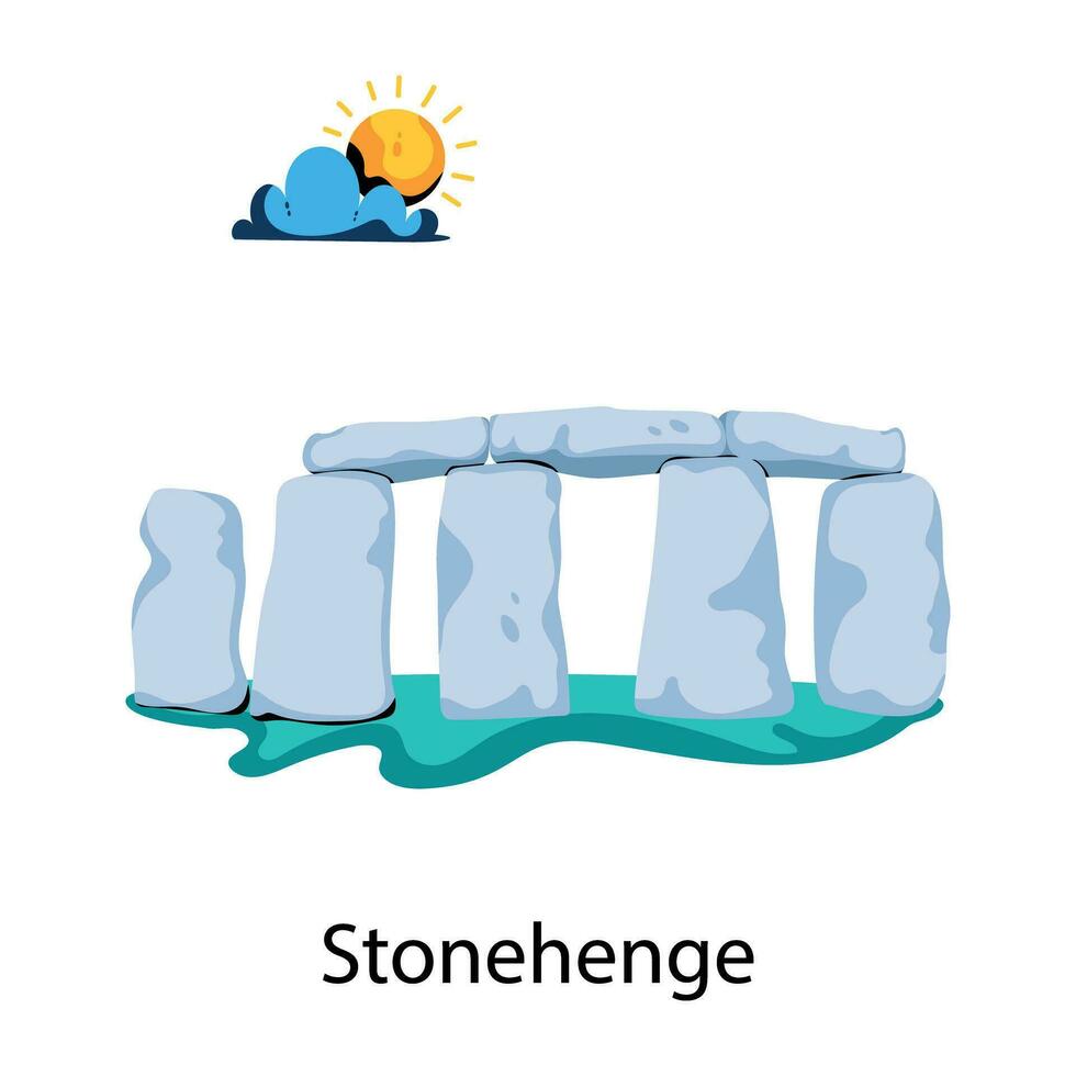 Trendy Stonehenge Concepts vector