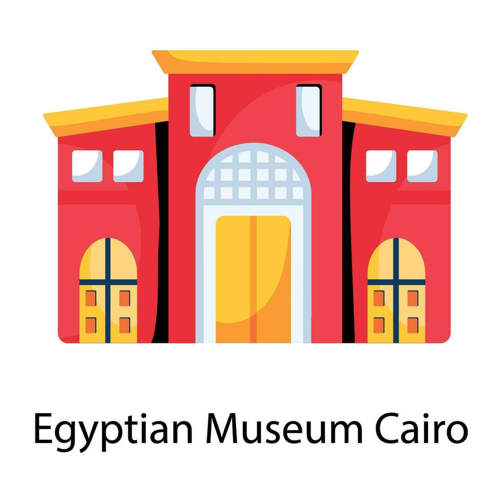 Egyptian Museum Cairo vector