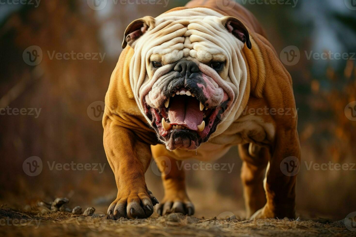 Bulldog dog. Generate Ai photo